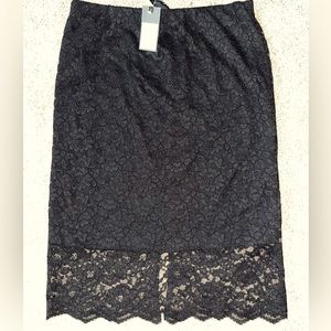 NWT Mossimo Black lace pencil skirt